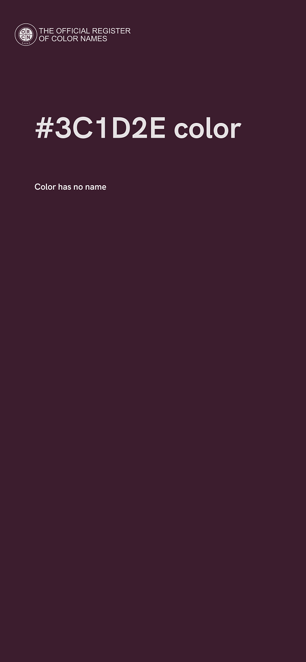 #3C1D2E color image
