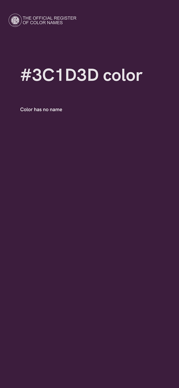 #3C1D3D color image