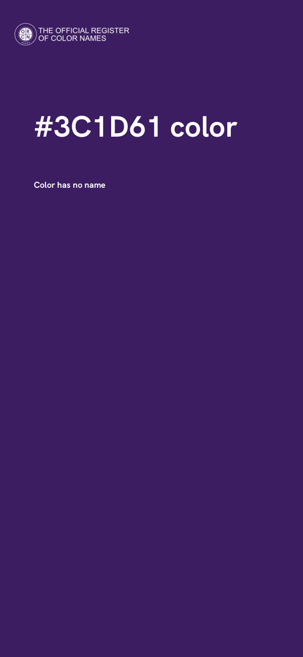 #3C1D61 color image