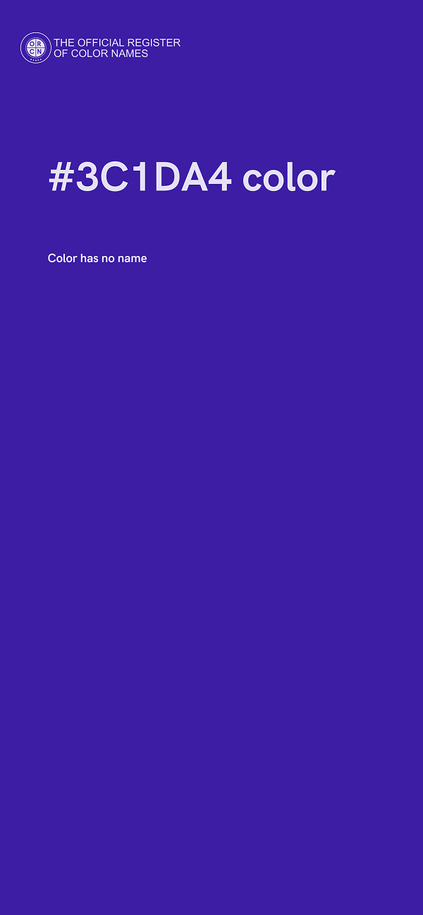 #3C1DA4 color image