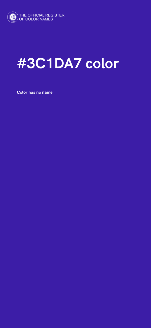 #3C1DA7 color image
