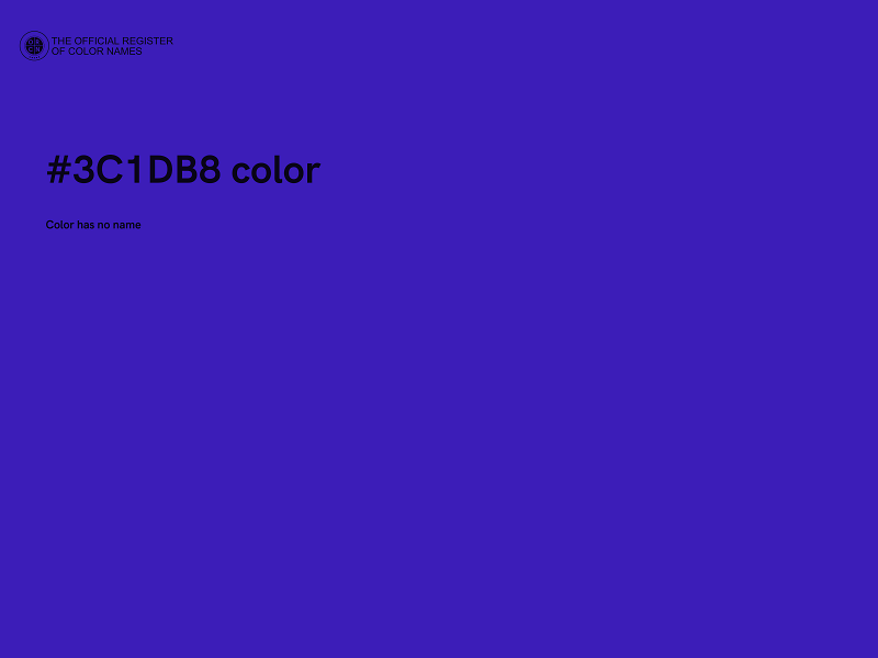 #3C1DB8 color image