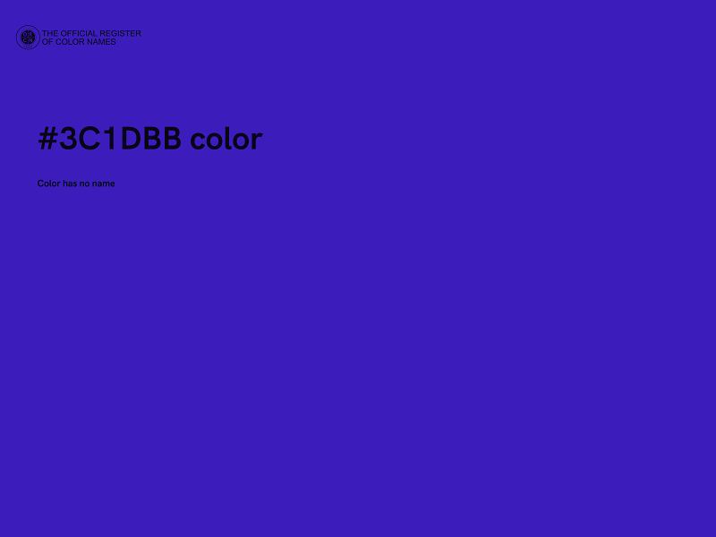 #3C1DBB color image