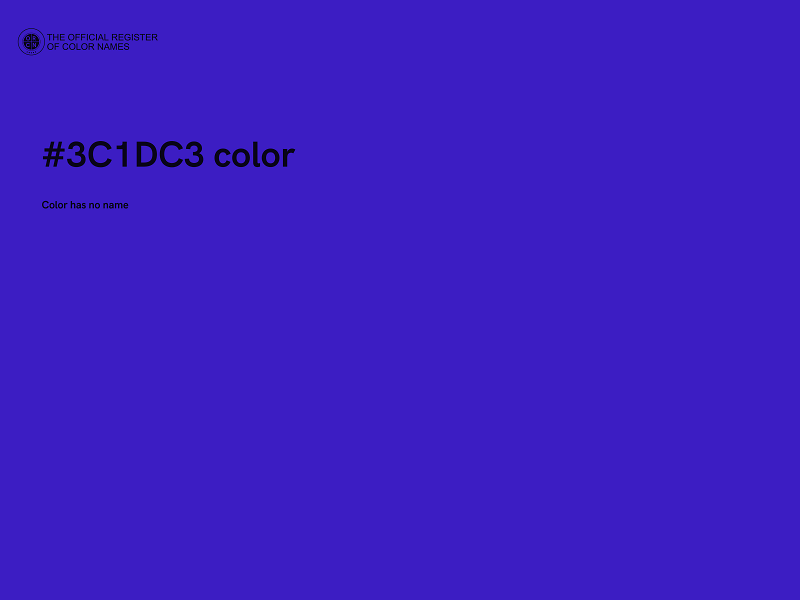 #3C1DC3 color image