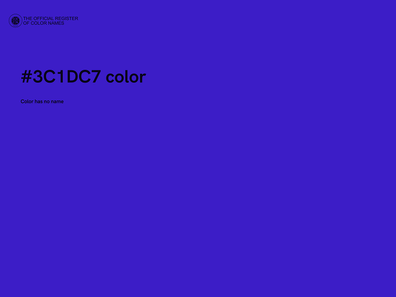 #3C1DC7 color image