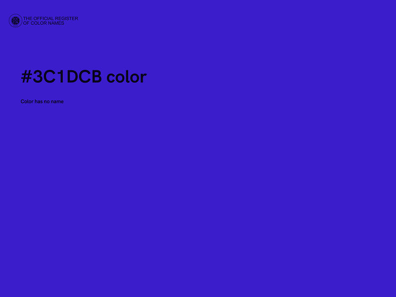 #3C1DCB color image