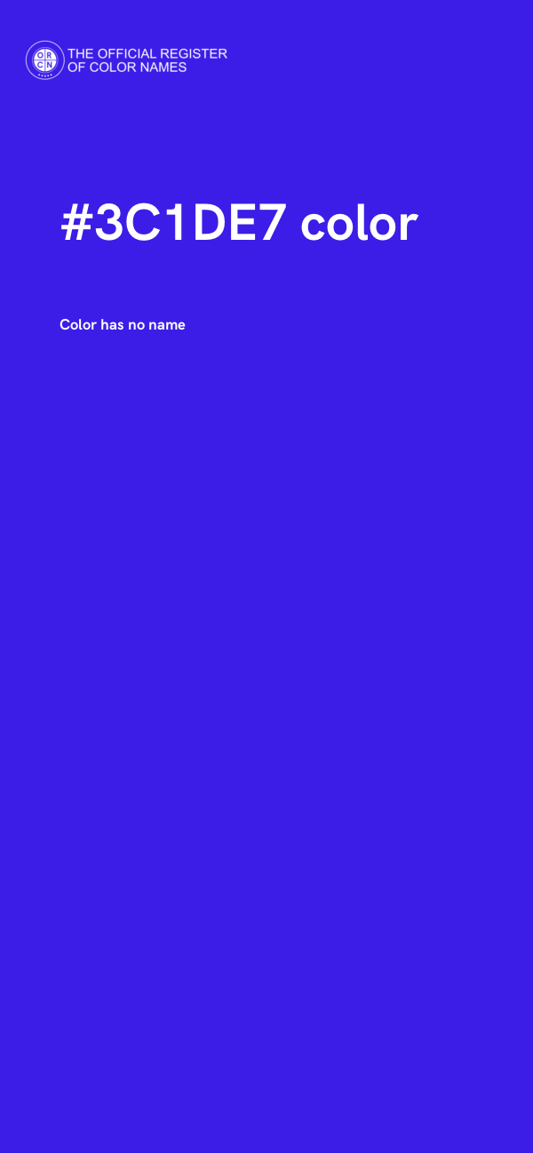 #3C1DE7 color image