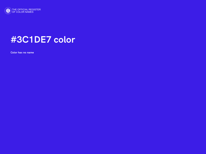 #3C1DE7 color image