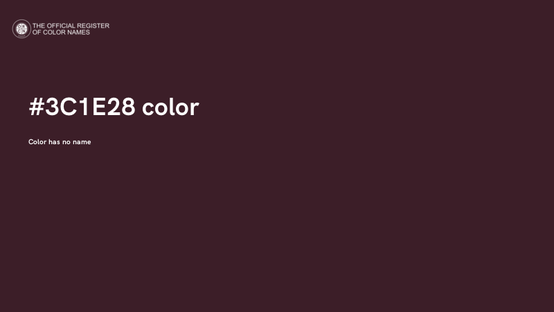 #3C1E28 color image