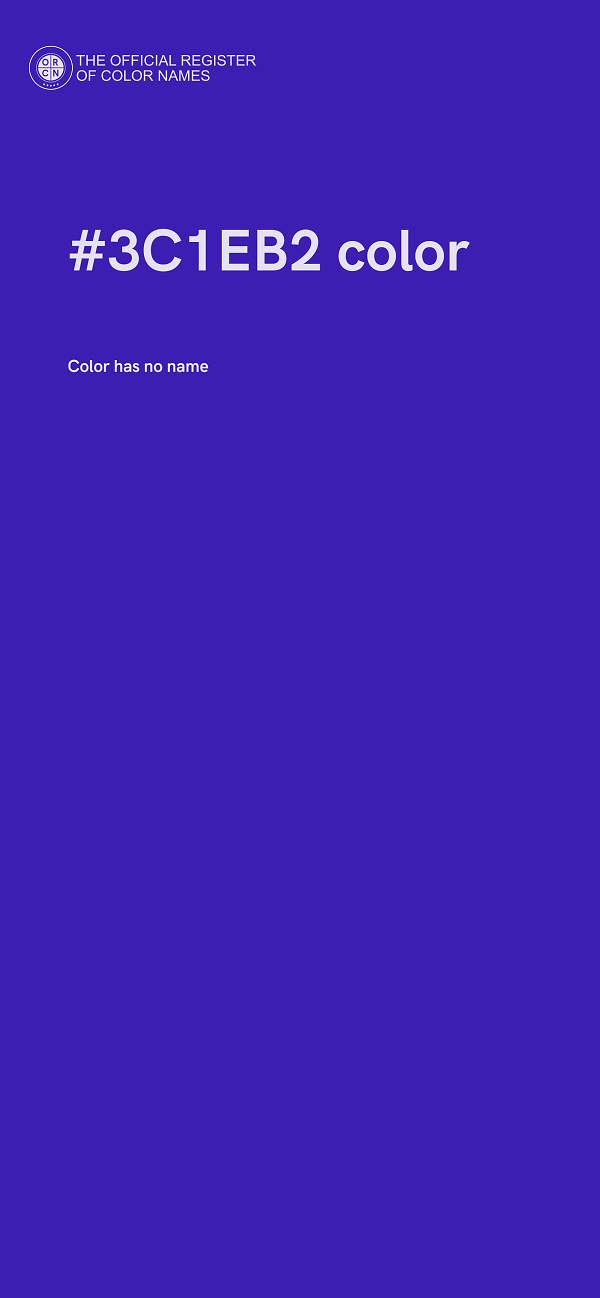 #3C1EB2 color image