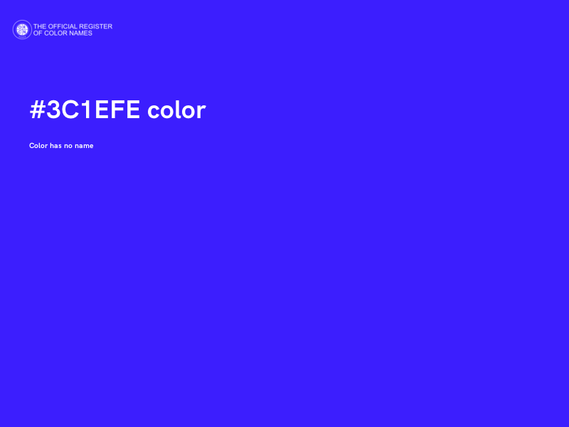 #3C1EFE color image