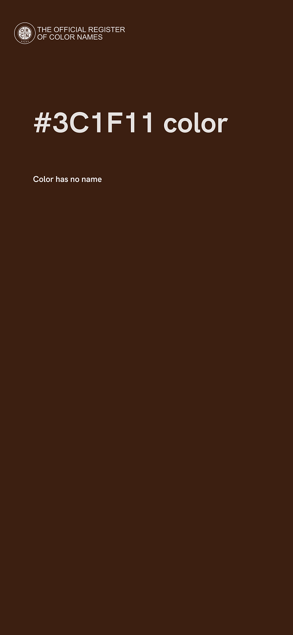 #3C1F11 color image