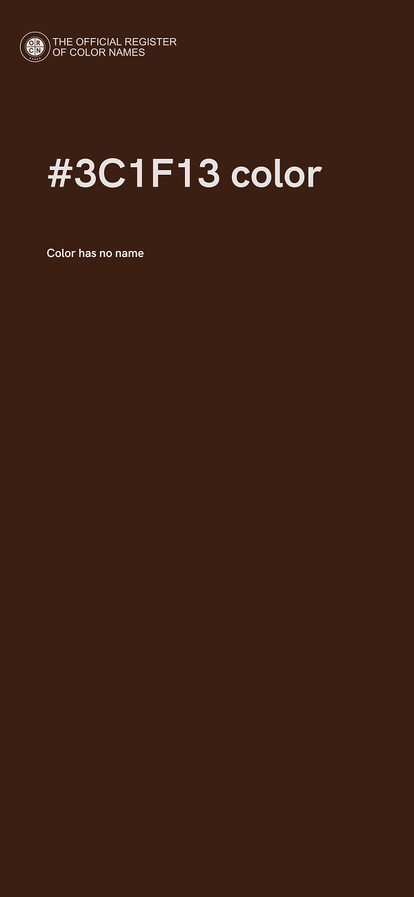 #3C1F13 color image
