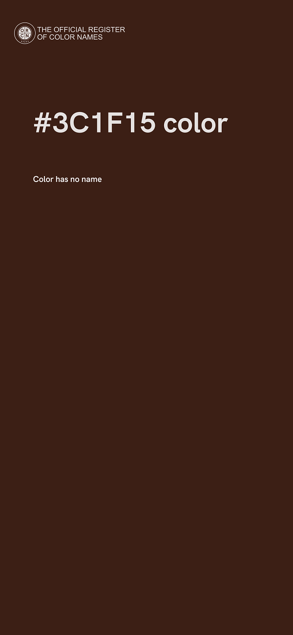 #3C1F15 color image