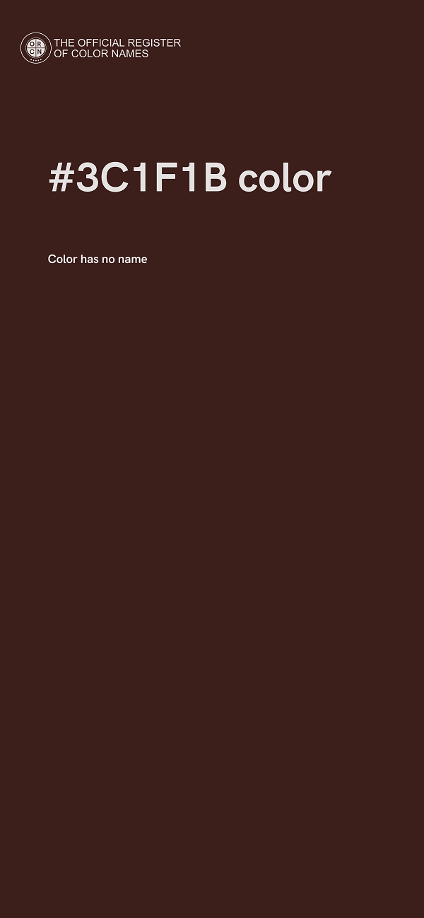 #3C1F1B color image