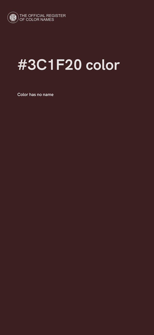 #3C1F20 color image