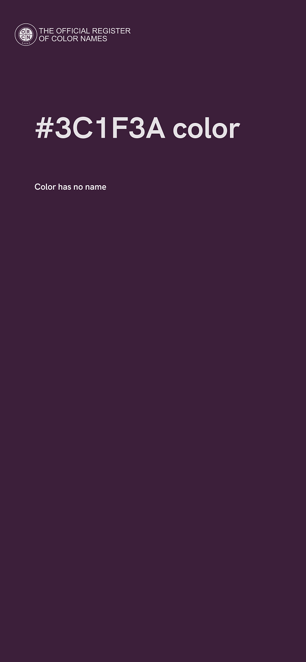 #3C1F3A color image