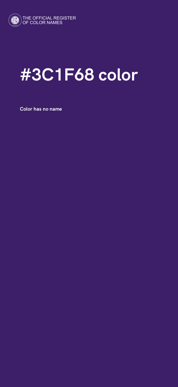 #3C1F68 color image