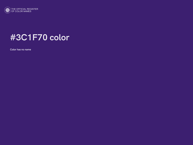 #3C1F70 color image