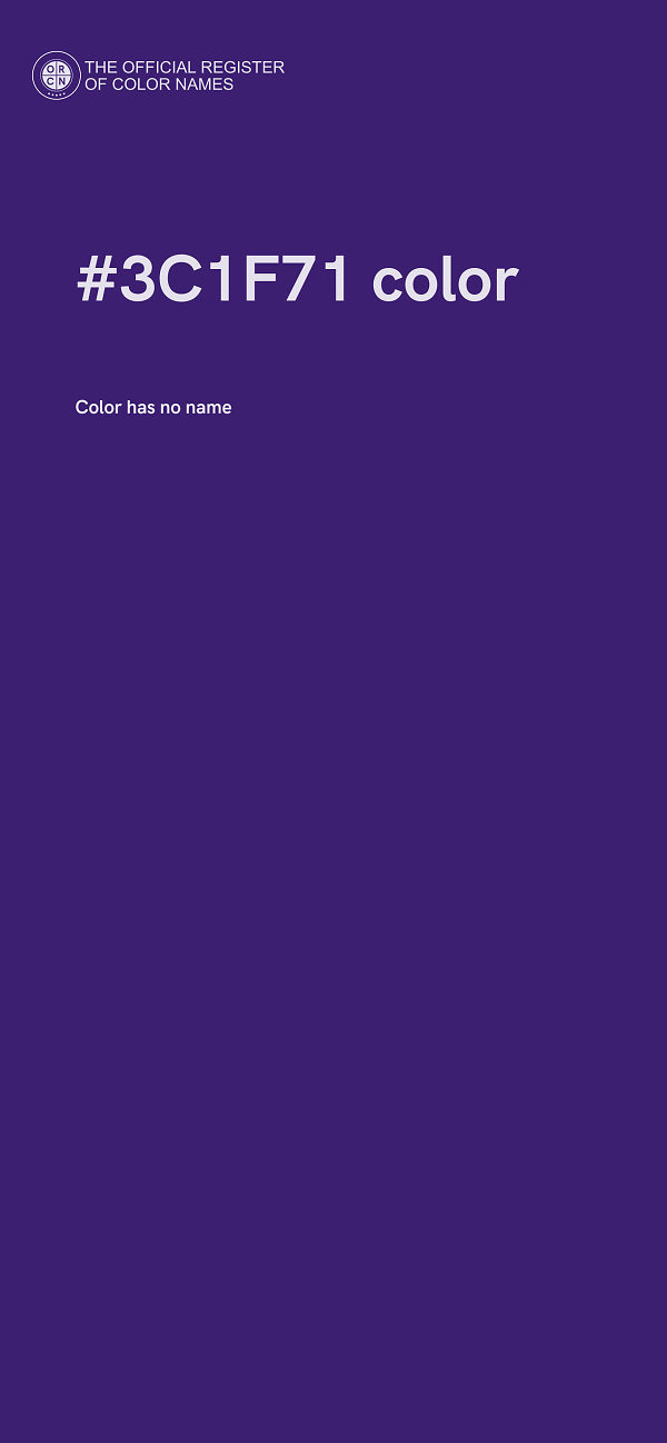 #3C1F71 color image