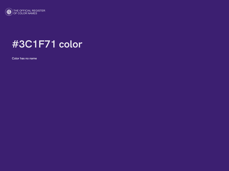 #3C1F71 color image