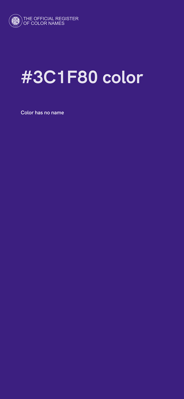#3C1F80 color image
