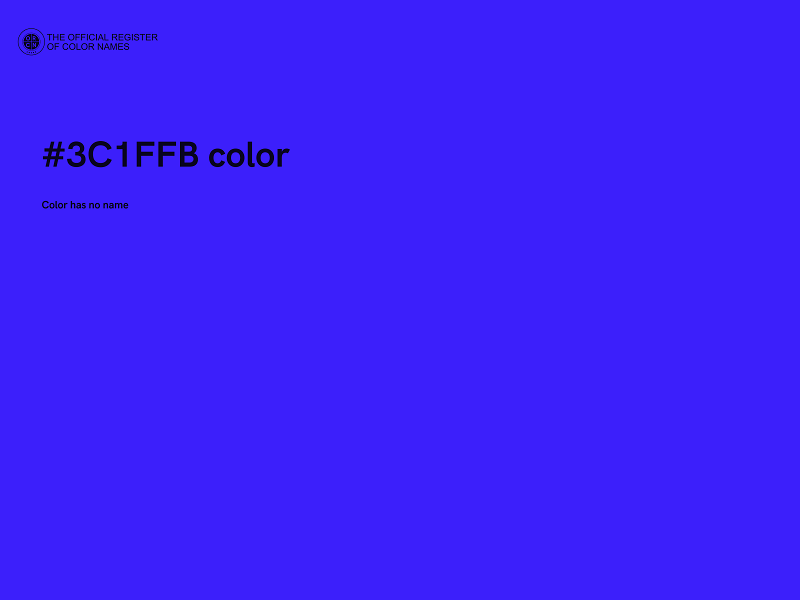 #3C1FFB color image