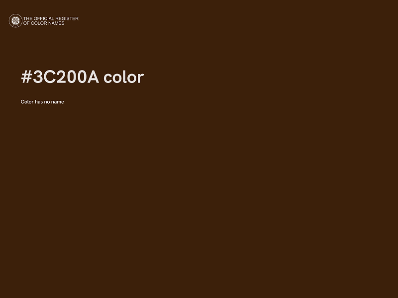 #3C200A color image