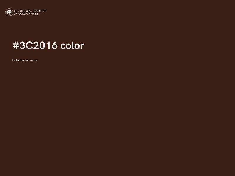 #3C2016 color image
