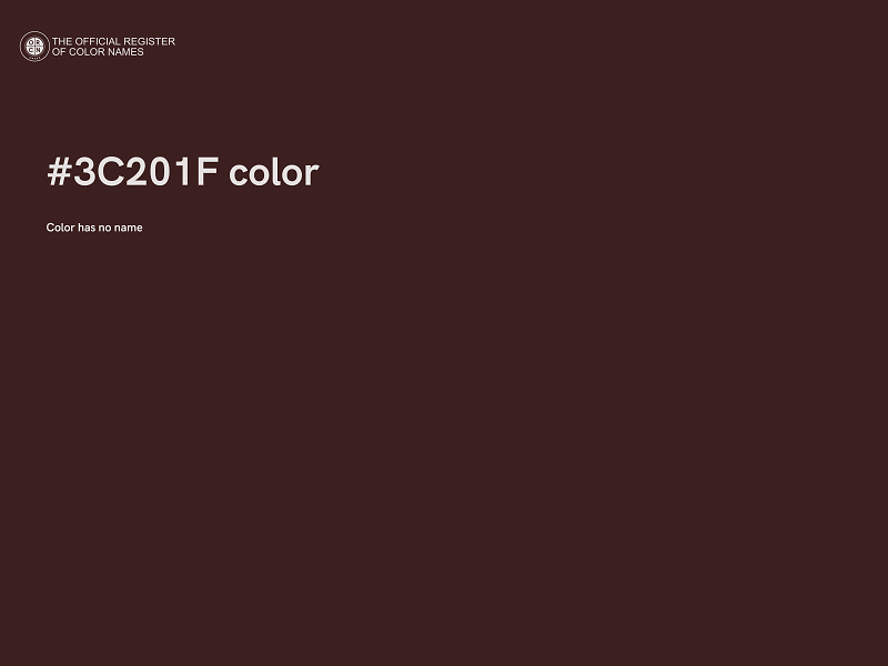 #3C201F color image
