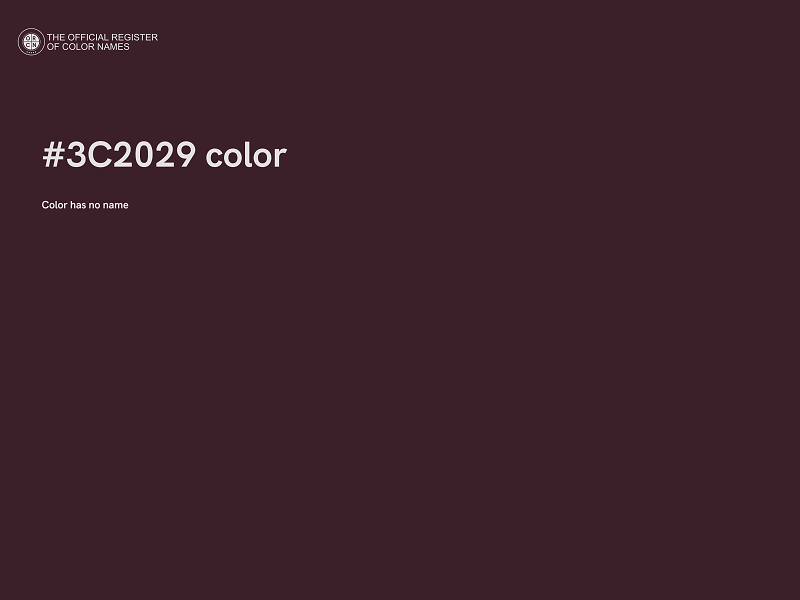 #3C2029 color image