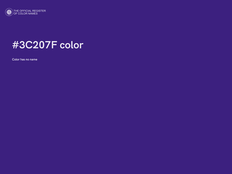 #3C207F color image