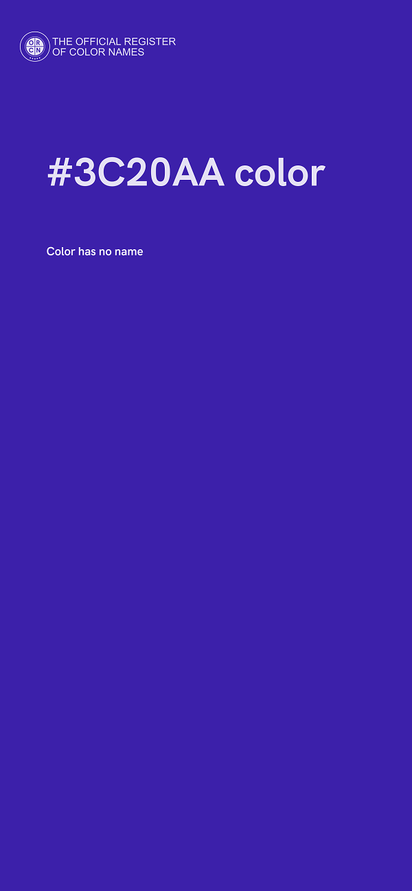#3C20AA color image