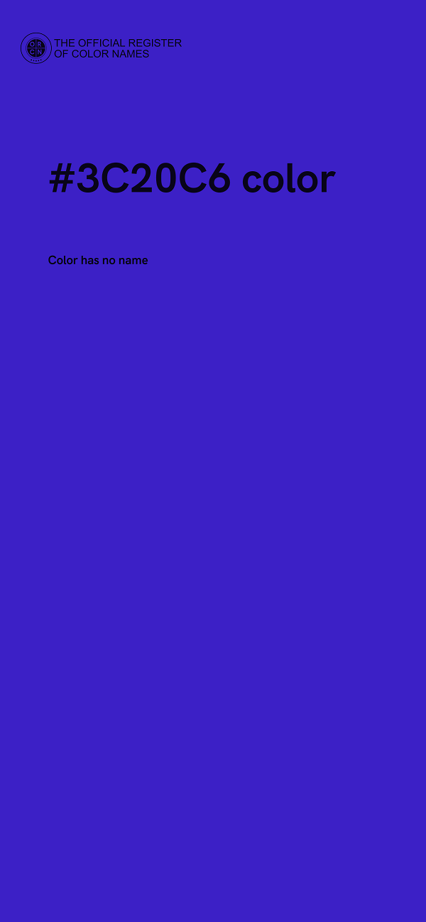 #3C20C6 color image