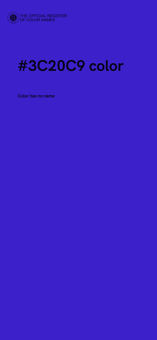 #3C20C9 color image