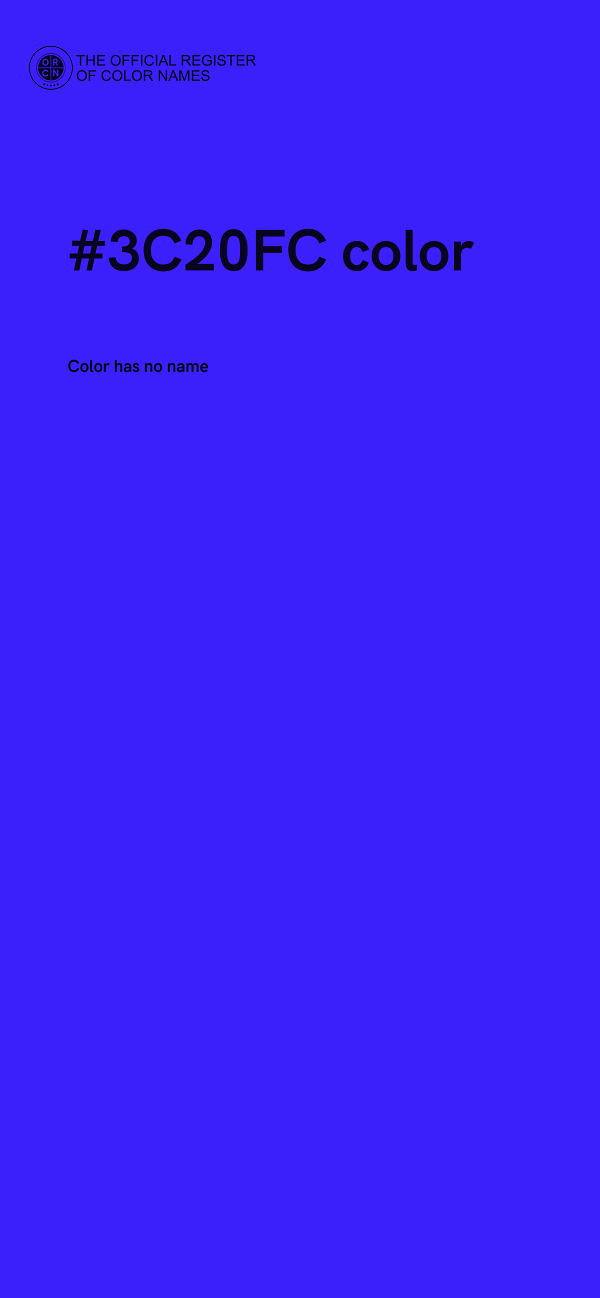 #3C20FC color image