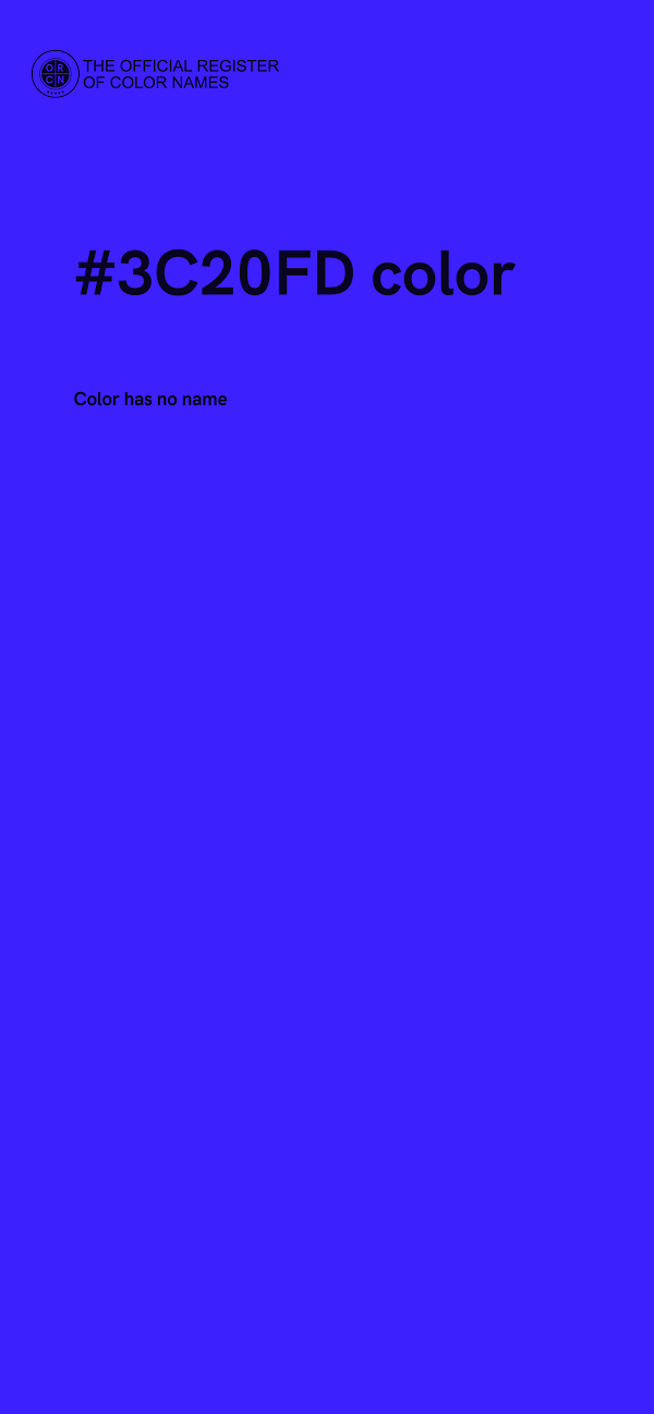 #3C20FD color image