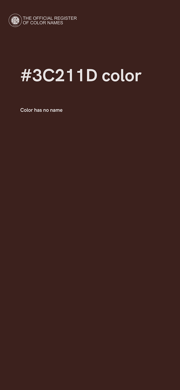 #3C211D color image
