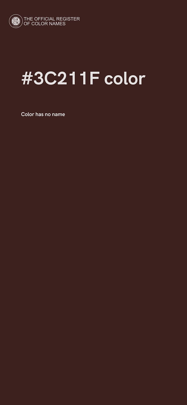 #3C211F color image