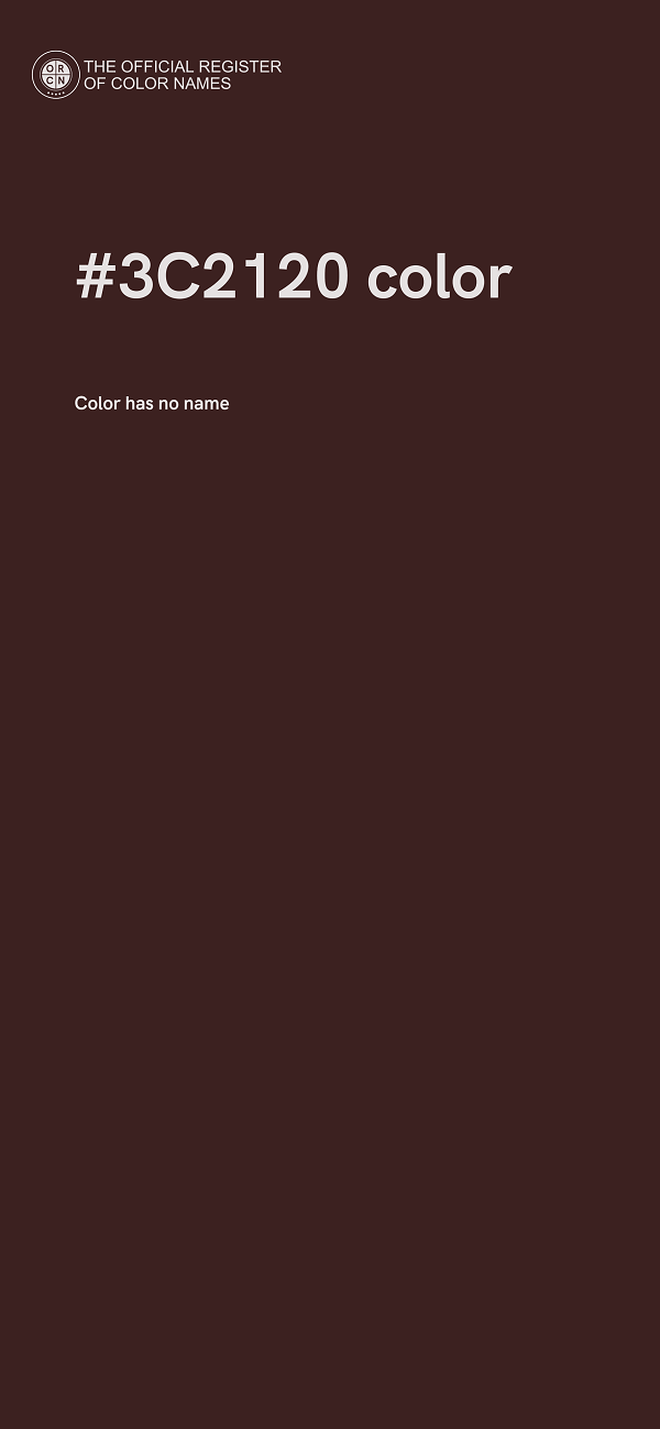 #3C2120 color image