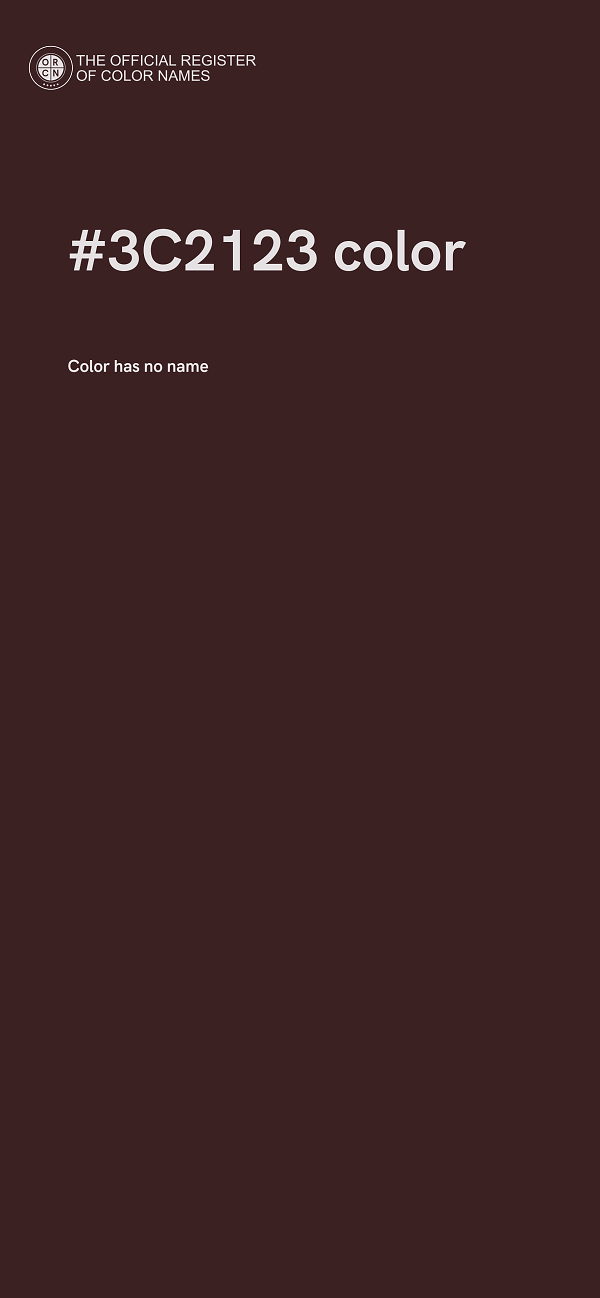 #3C2123 color image