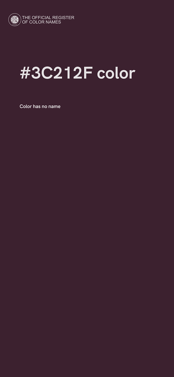 #3C212F color image