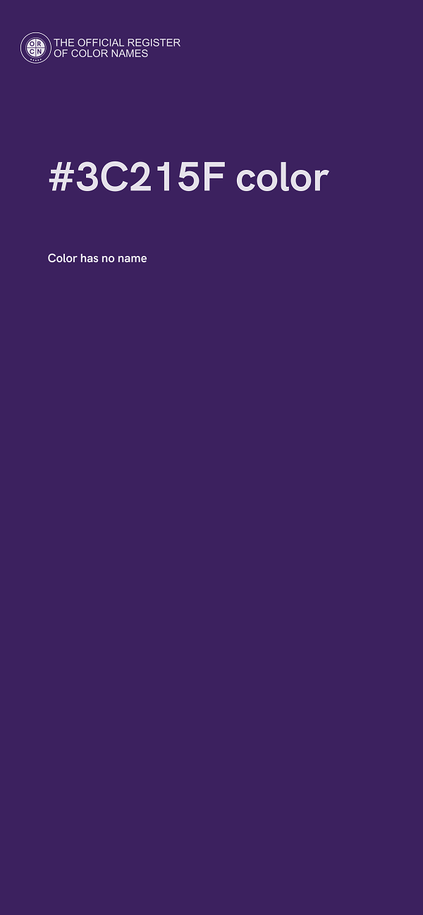 #3C215F color image