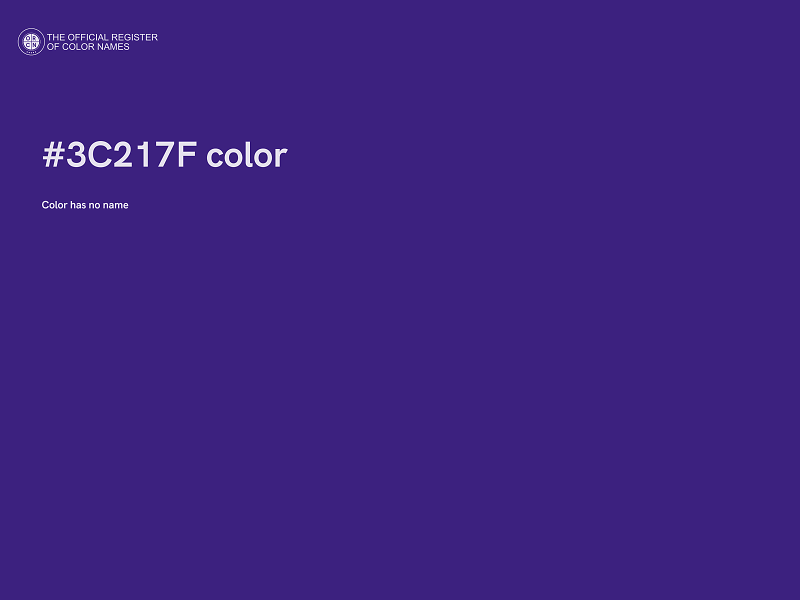 #3C217F color image