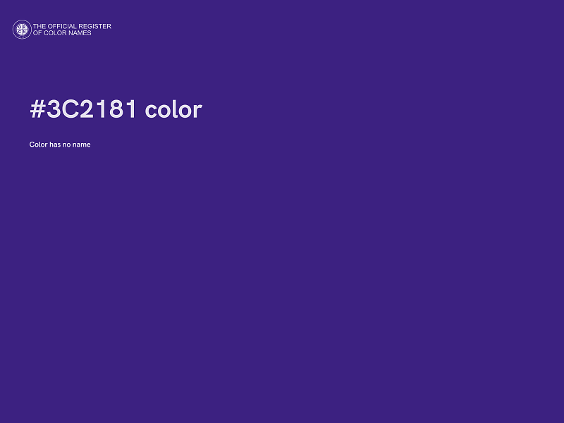 #3C2181 color image