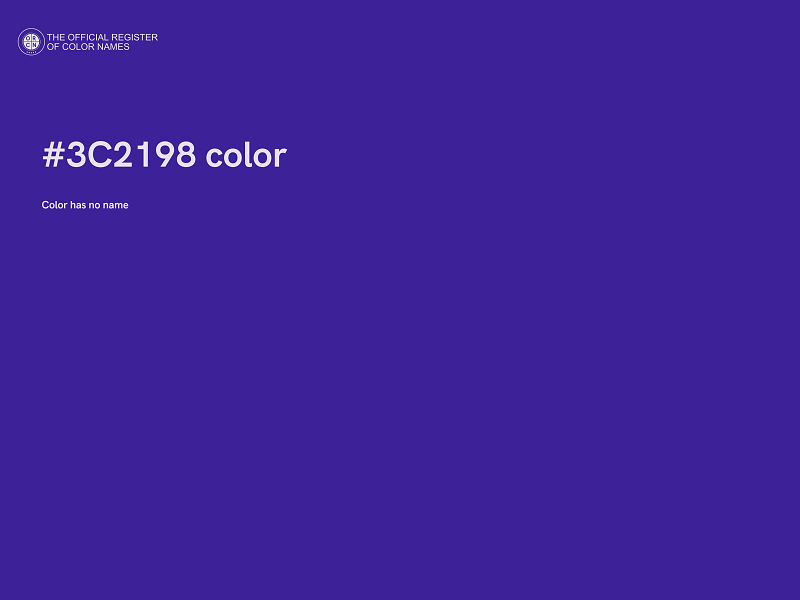 #3C2198 color image