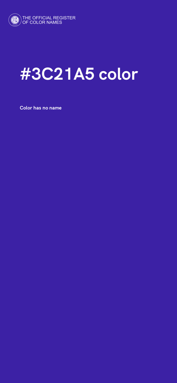 #3C21A5 color image
