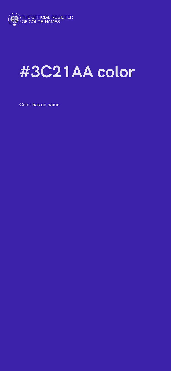 #3C21AA color image