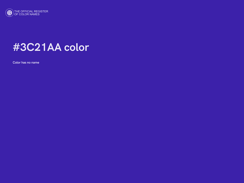 #3C21AA color image