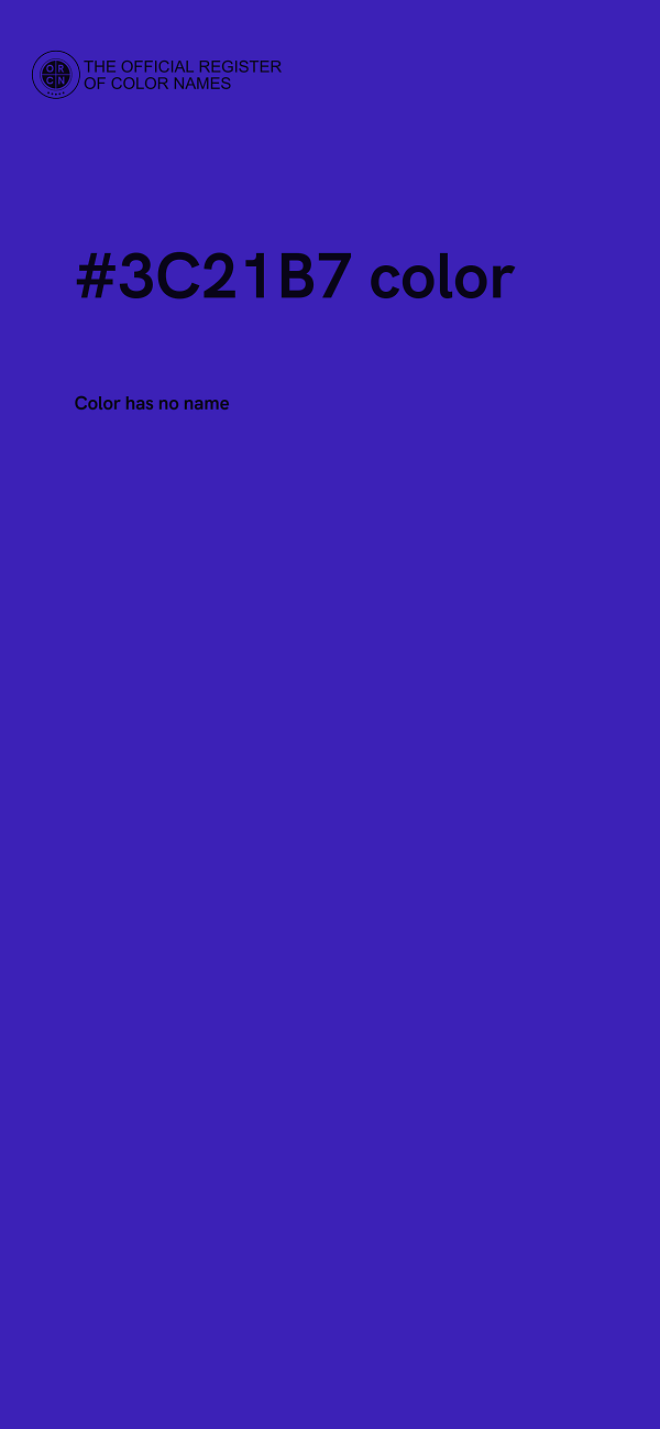 #3C21B7 color image